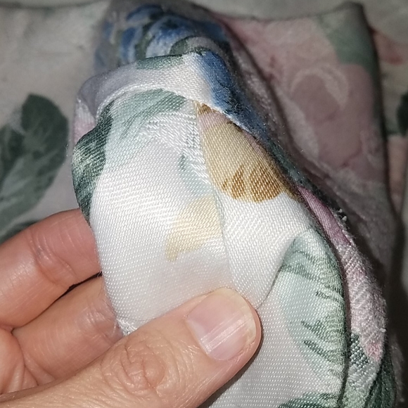 Vintage 80s 90s Floral Scalloped Blazer - Picture 9 of 11